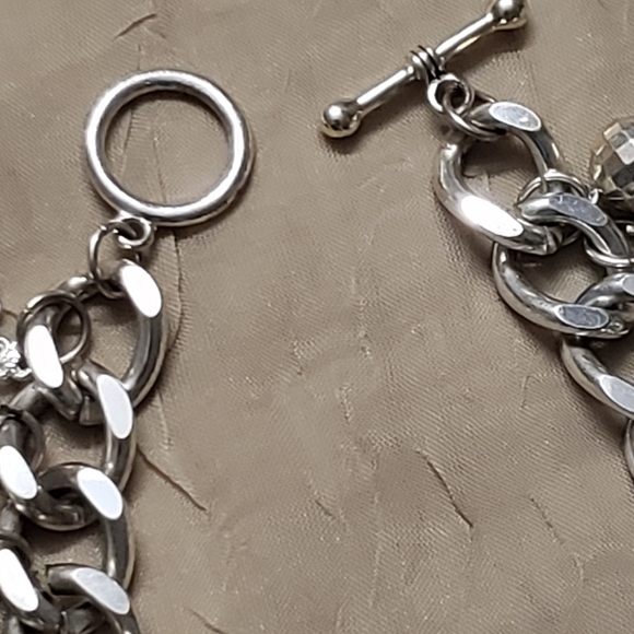 Antique Sterling Silver Snow Activity Themed Charm Bracelet . - Picture 9 of 10